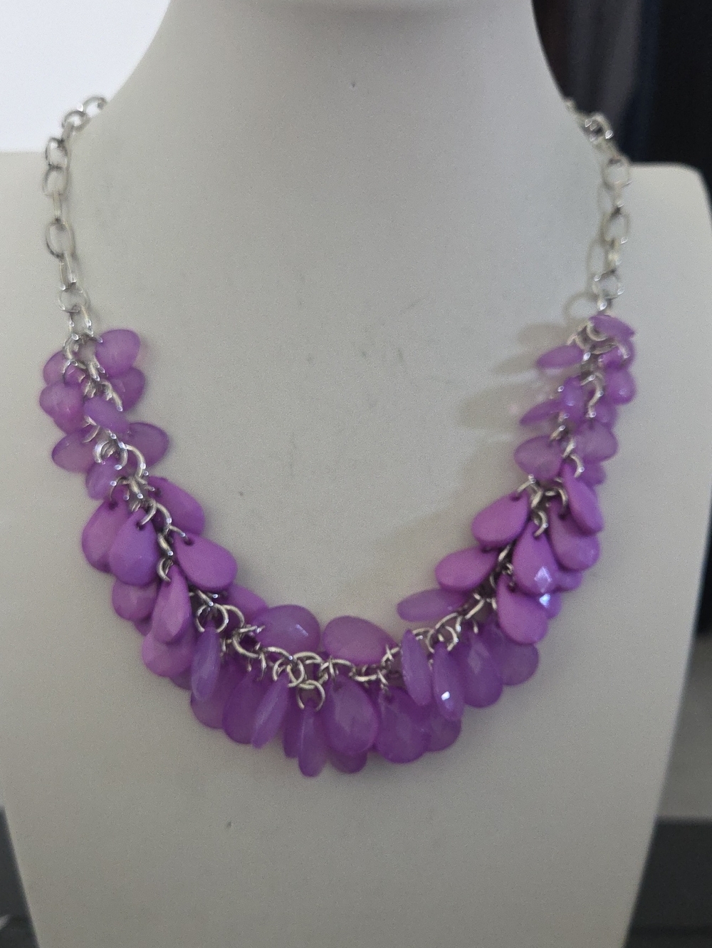 Paparazzi Colorfully Clustered Purple Necklace NWT